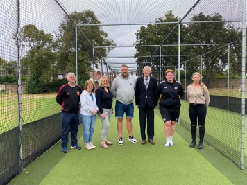 Eastwood Cricket Club new nets group photo