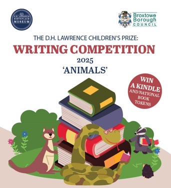 The D.H. Lawrence Children's Prize: Writing Competition 2025 'Animals'  Win a kindle and national book tokens