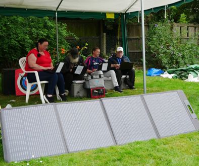 Beeston Resource centre community members using laptops