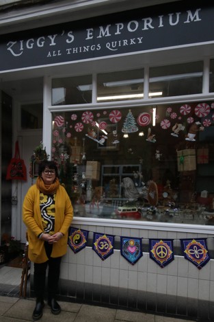 Charlotte Parker outside Ziggy's Emporium