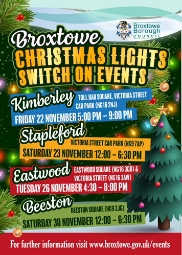 Christmas Light Schedule poster